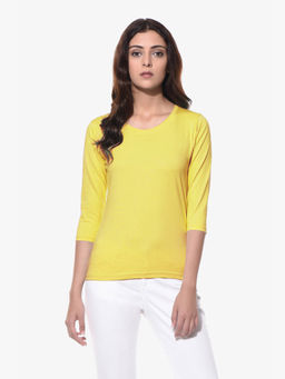 Miss Chase - Yellow Solid T-Shirt