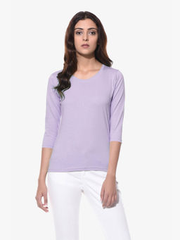 Miss Chase - Purple Solid T-Shirt