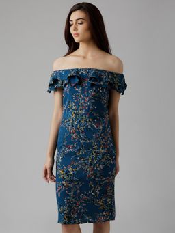 Miss Chase - Teal Blue Shift Dress