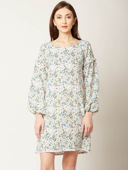 Miss Chase - Multi-Color Floral Shift Dress