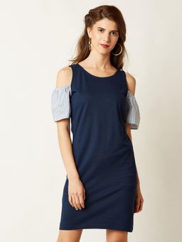 Miss Chase - Navy Blue Shift Dress