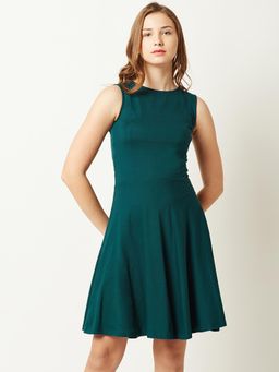 Miss Chase - Green Skater Dress