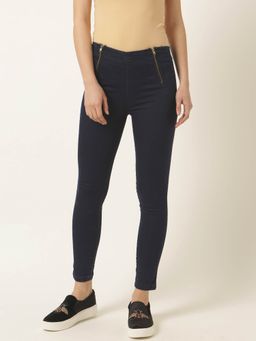 Miss Chase - Navy Blue Denim Stretchable Jeans