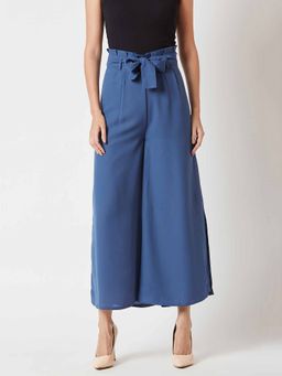 Miss Chase - Blue Solid Trouser