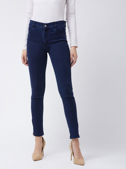 Miss Chase - Navy Blue Stretchable Jeans