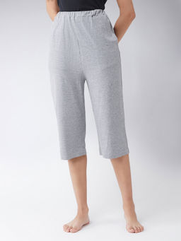 Miss Chase - Grey Solid Capri
