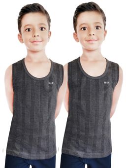 HAP - Grey Sleeveless Thermal Top (Pack of 2)