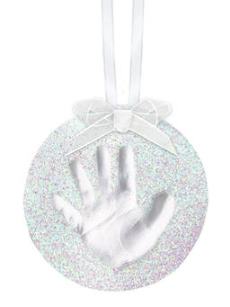 Pearhead - White Glitter Handprint Xmas Keepsake