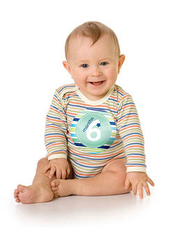 Pearhead - Blue Baby Milestone Stickers For Boy (Pack of 12)