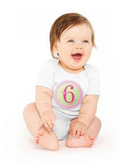 Pearhead - Pink Baby Milestone Stickers For Girl (Pack of 12)