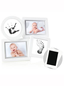 Pearhead - White Baby Prints Collage Frame (Pack of 4)