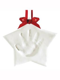 Pearhead - White Xmas Ornament Star Keepsake