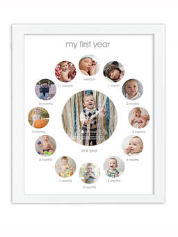 Pearhead - White First Year Photo Frame