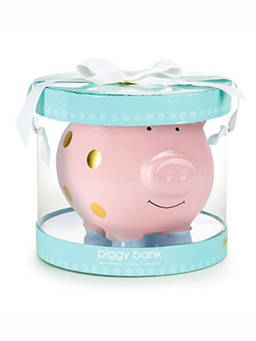 Pearhead - Pink Polka Dots Piggy Bank