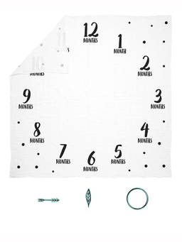 Pearhead - White Watch Me Grow Photo Blanket