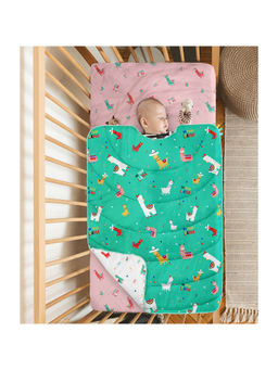Rabitat - All Weather Quilt & Organic Cotton Crib Sheet Combo - No Prob Llama