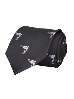 Tossido - Black Dolphin Fine Woven Micro Fiber Necktie