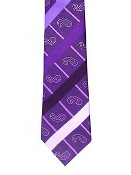 Tossido - Purple Fine Woven Micro Fiber Necktie