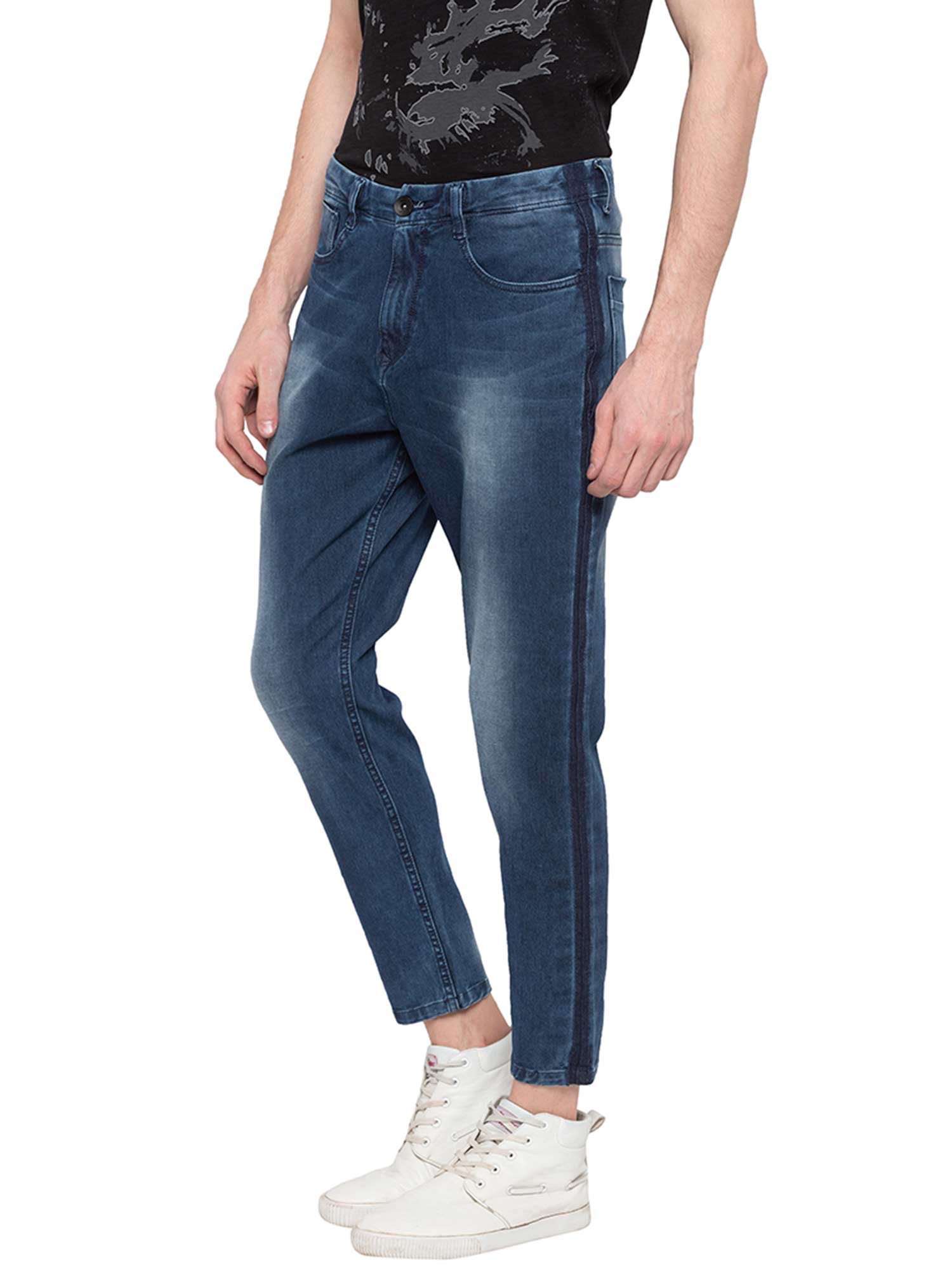 Buy Spykar Blue Skinny Fit Solid Jeans 