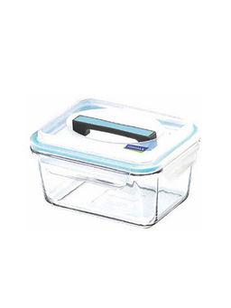 Glasslock - Handy Airtight Break Resistant Storage Container,Microwave Safe, Square, 3700 ml