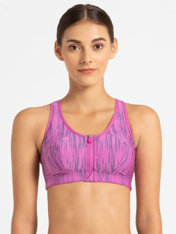 Jockey - Lavender Scent Assorted Prints Medium Impact Bra - Style Number- MI02