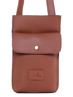 Yelloe - Mobile Sling Bag pouch for Women in Tan color