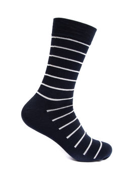 Mint & Oak - Blue Stripes Stripe Out Crew Socks