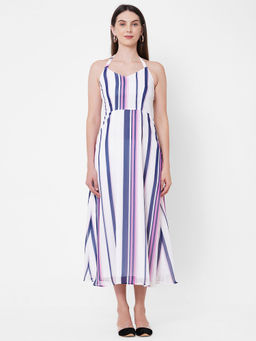 MISH - Halter Neck Style Ankle Length Dress At Nykaa Fashion - Your Online Shopping Store