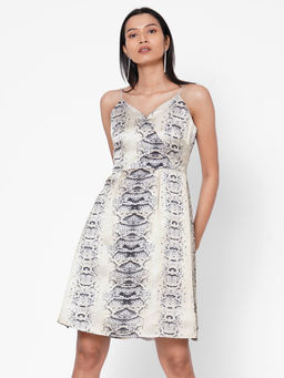 MISH - Off White Printed Dress