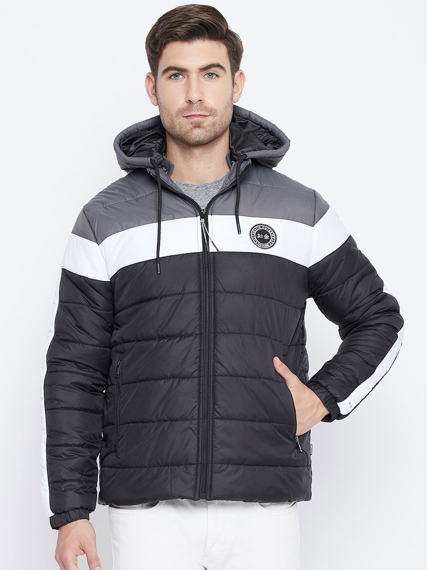 Okane jackets : Buy Okane Men Black 