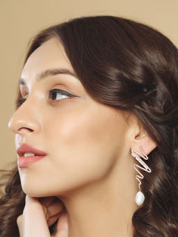 Mitali Jain - Frida Rose Gold Statement Earrings