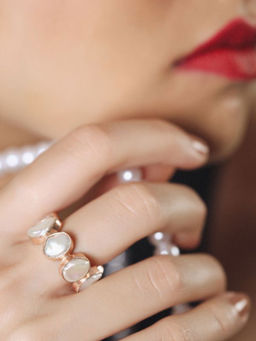 Mitali Jain - Charlotte Rose Gold Pearl Band
