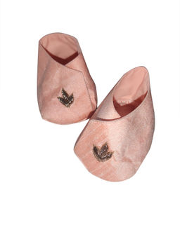 Maaikid - Peach Zari Work Booties