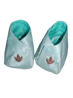 Maaikid - Blue Zari Work Booties