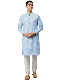 Manyavar - Men's Blue Kurta