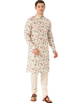 Manyavar - Men's Cream Kurta