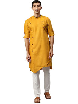 Manyavar - Men's Yellow Kurta