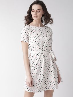 MISH - White Ruffled Sleeve Mini Dress