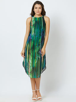 MISH - Multi-Color Knee Length Dress