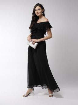 MISH - Black Solid Maxi Dress