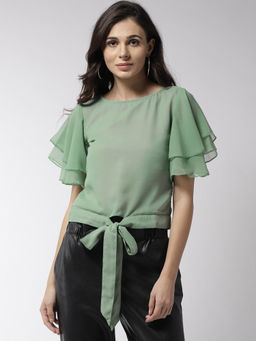 MISH - Green Solid Top