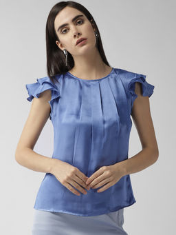 MISH - Blue Solid Top