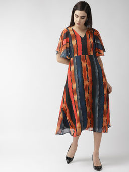 MISH - Multi-Color Striped Midi Dress