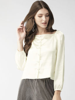 MISH - Off White Solid Top