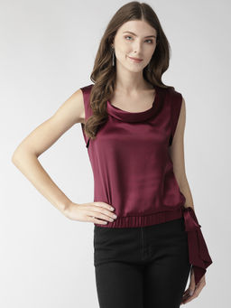 MISH - Burgundy Solid Top