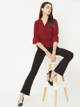 MISH - Maroon Solid Top