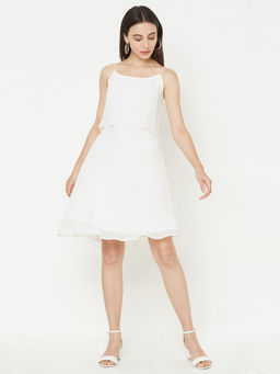 MISH - Off White Solid Dress