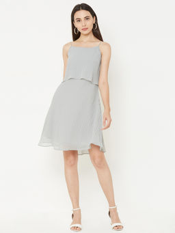 MISH - Grey Solid Dress
