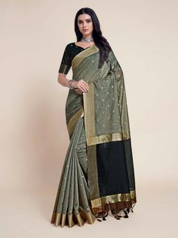 Mimosa - Women Banarasi Art Silk Saree With Blouse Piece