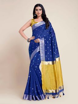 Mimosa - Women Banarasi Art Silk Saree With Blouse Piece